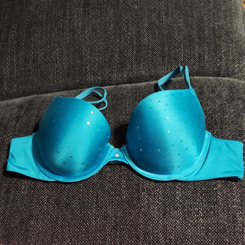 Victoria's Secret Turquoise Sequin Bra